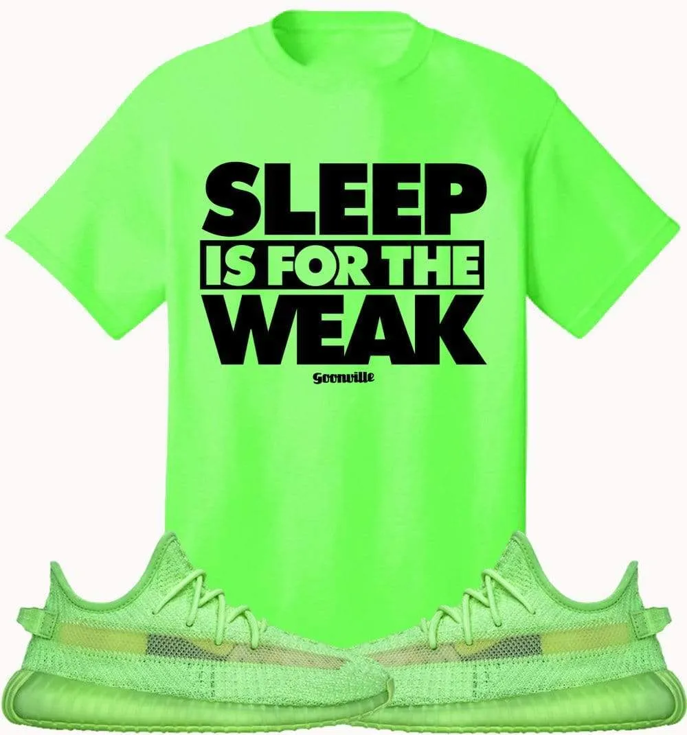 Adidas Yeezy 350 Boost Glow Volt Sneaker Tees Shirt to Match - SLEEP WEAK