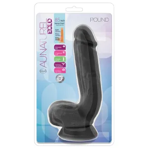 Au Naturel Bold Pound Dildo-Black 8.5"