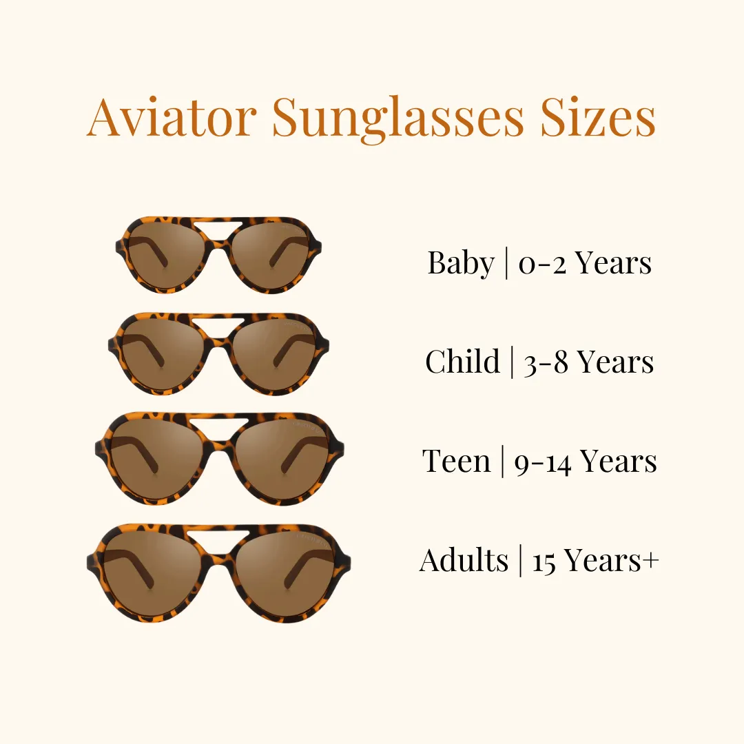 AVIATOR : SEMI-BENDABLE & POLARIZED SUNGLASSES | TORTOISE