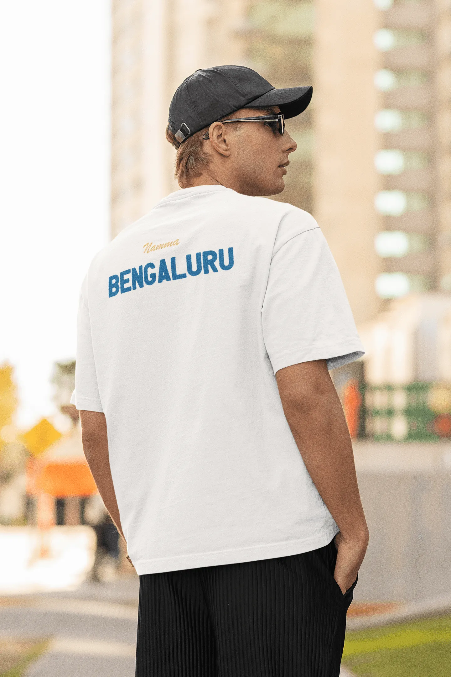 Bengaluru Hub White Unisex Oversized T-Shirt