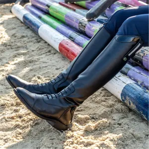 Brogini Girls Como Piccino Long Boots. Patent Top with diamante