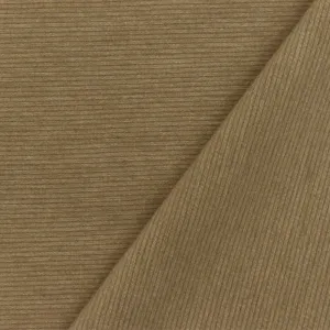 Brown Mini Stripe Stretch Poly Spandex Jacketing Woven Fabric