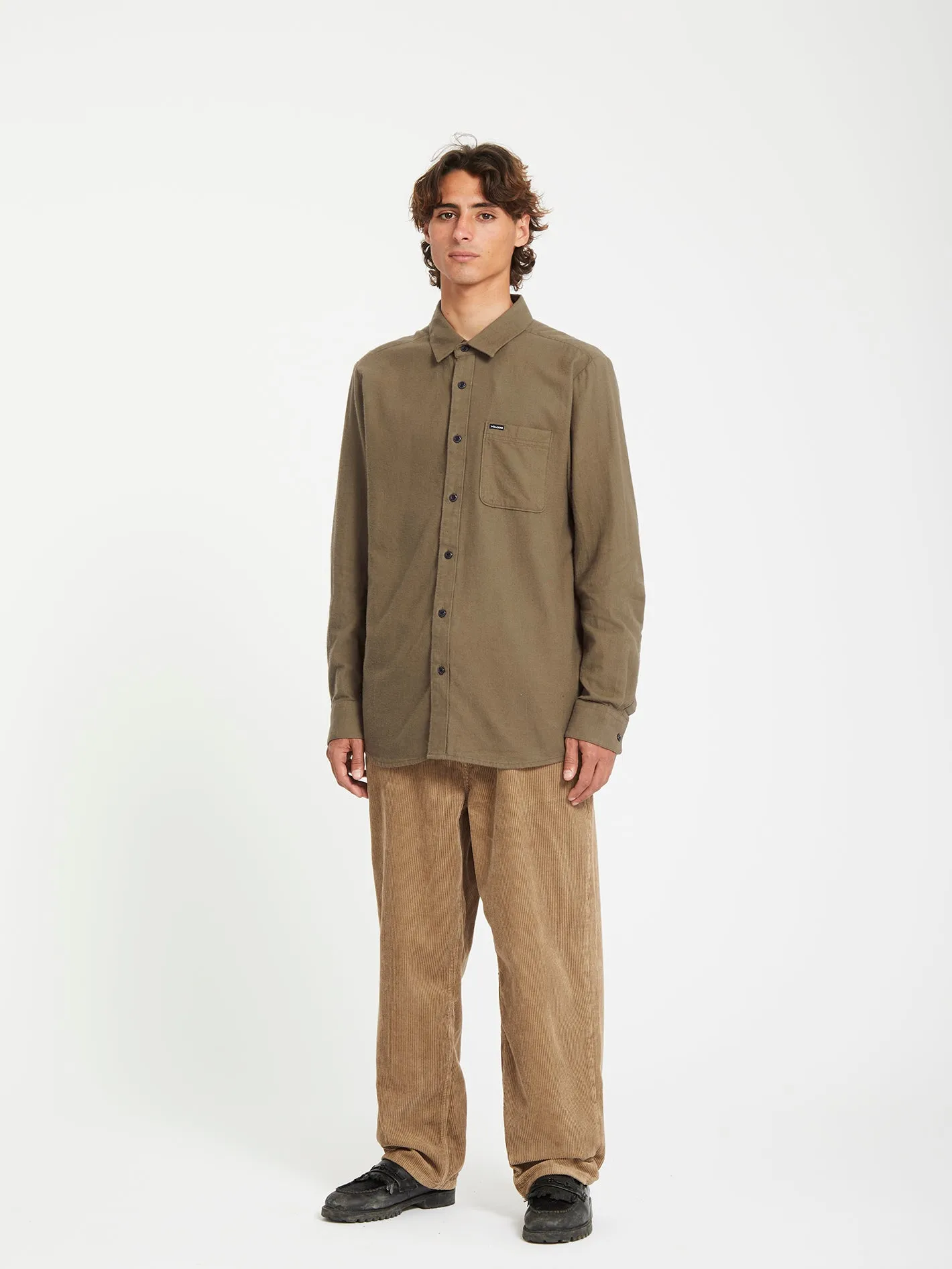 Caden Solid Shirt - Wintermoss