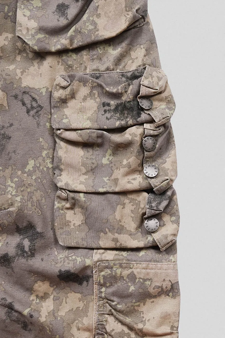 Camo Stacked Cargo Pants