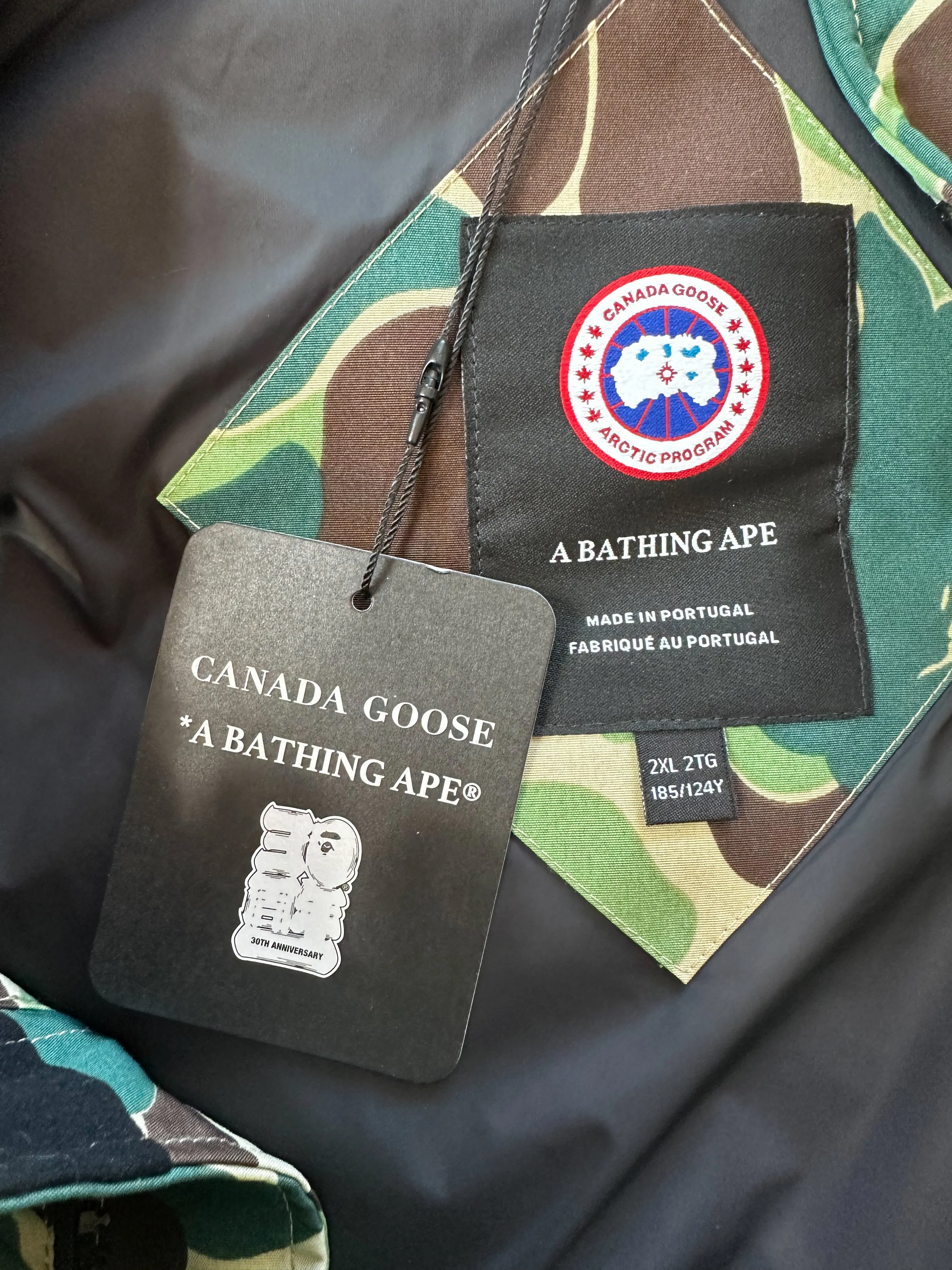 Canada Goose Bape Green Camouflage Freestyle Men's Vest