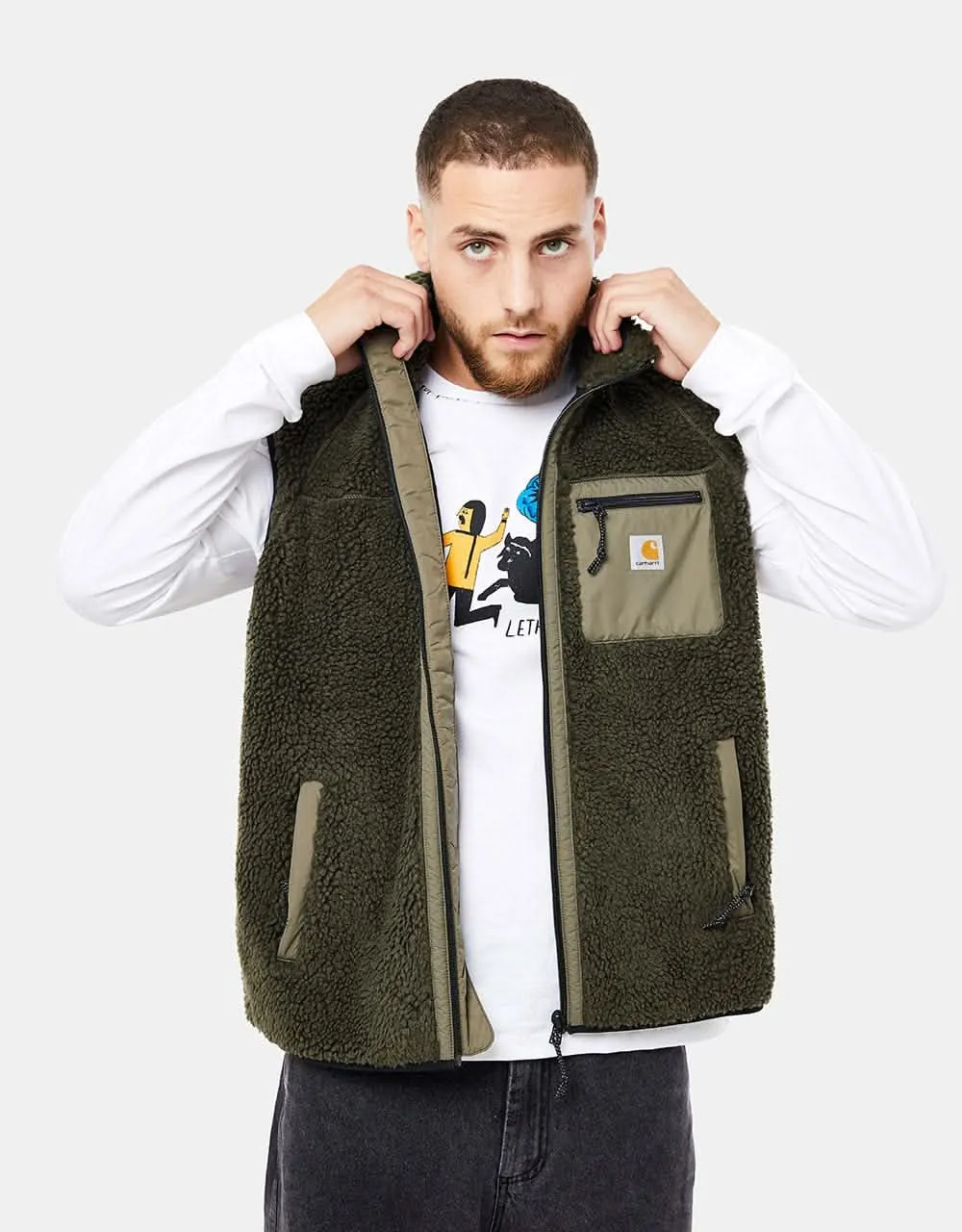 Carhartt WIP Prentis Vest Liner - Cypress/Seaweed