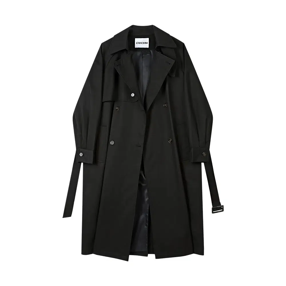 Classic Double-Breasted Trench Coat