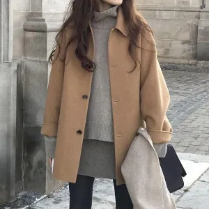 Classic Single Breasted Autumn Coat