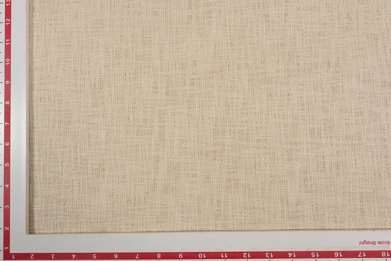 Dark Cream Plain Cotton TNT Slub Fabric