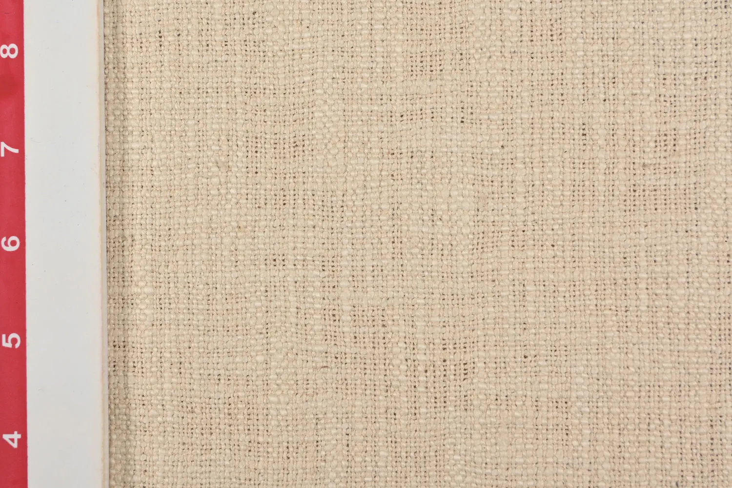 Dark Cream Plain Cotton TNT Slub Fabric