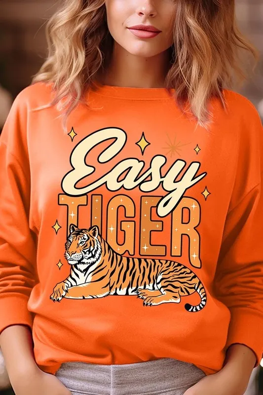 Easy Tiger Graphic Fleece Sweatshirts