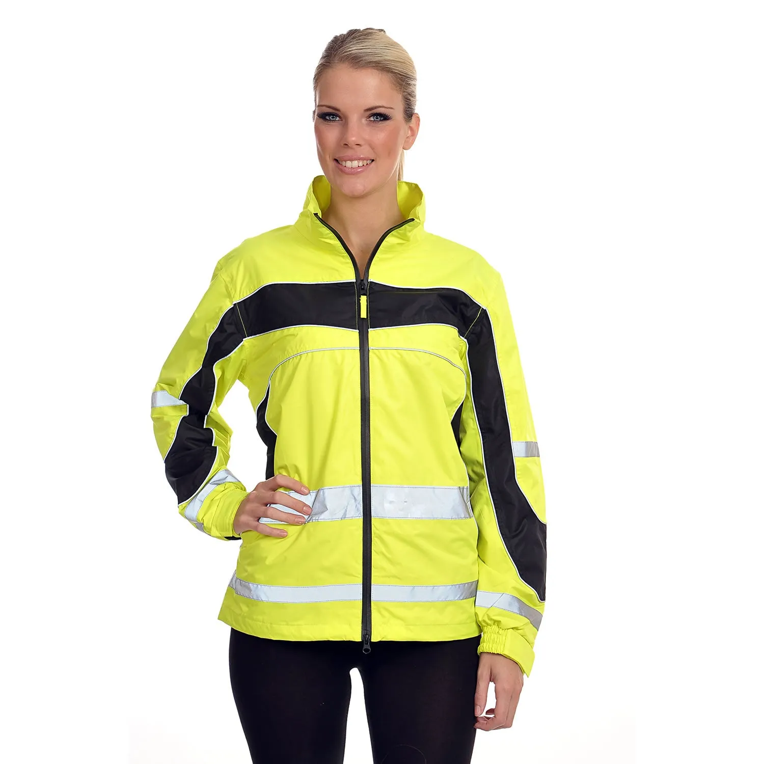 Equisafety Hi-Vis Lightweight Waterproof Jacket Yellow