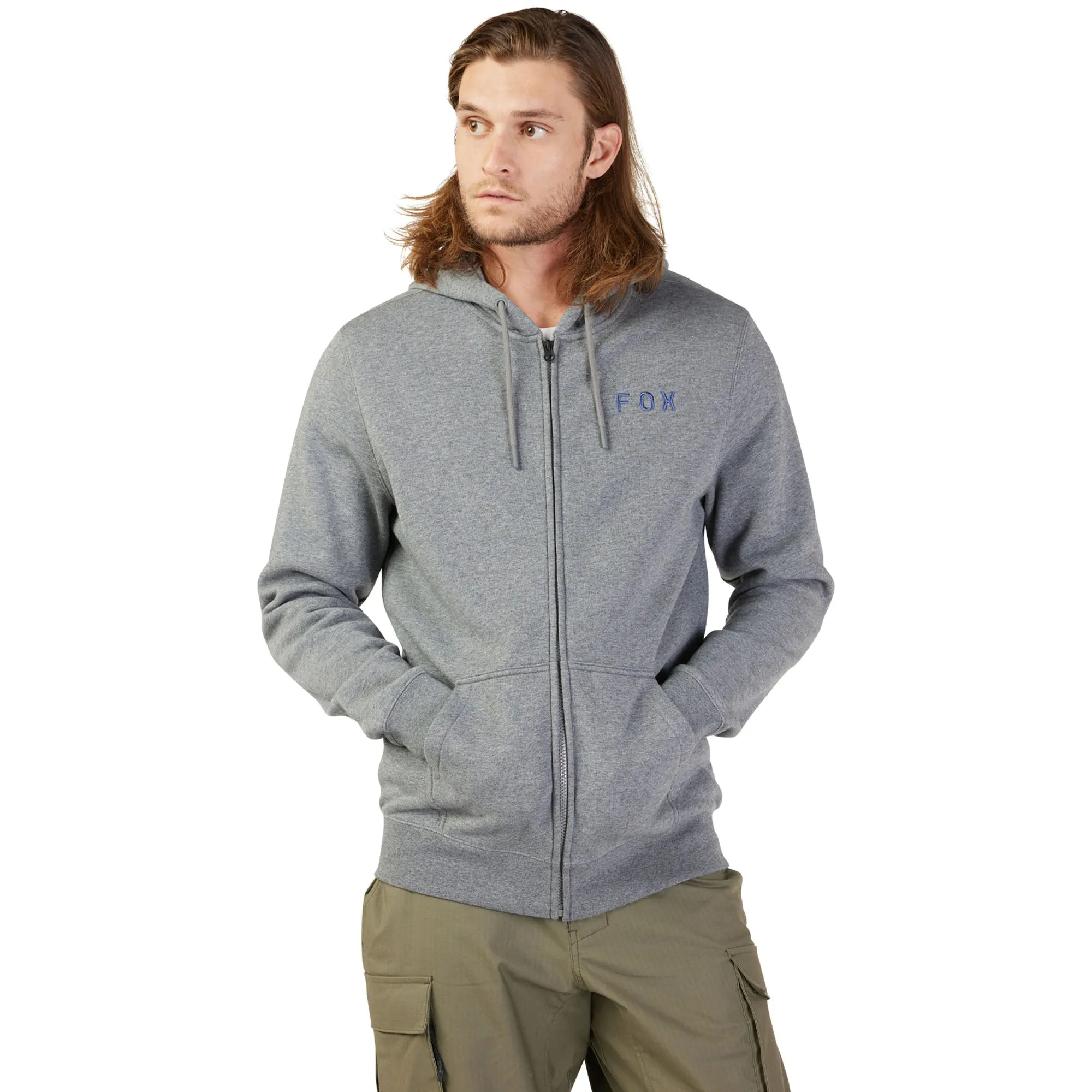 Fox Racing Flora Fleece Zip Hoodie Heather Graphite Grey