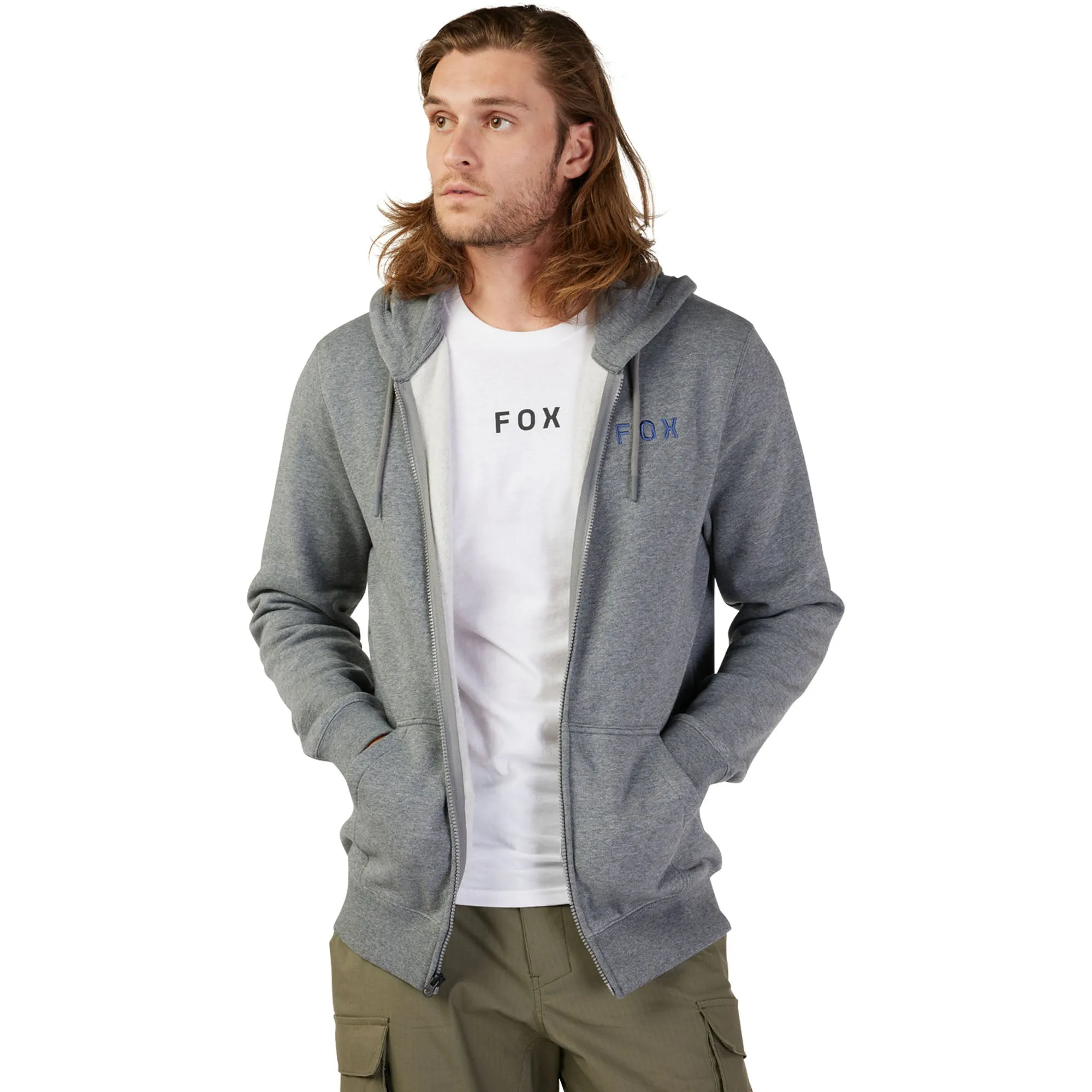 Fox Racing Flora Fleece Zip Hoodie Heather Graphite Grey