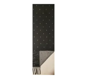 FRAAS SCARF COMPANY - Classic Polka Dot Scarf in Black