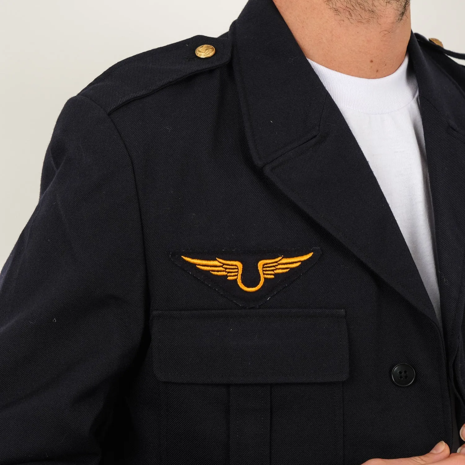 FRENCH AIR FORCE PATCHED BATTLEDRESS