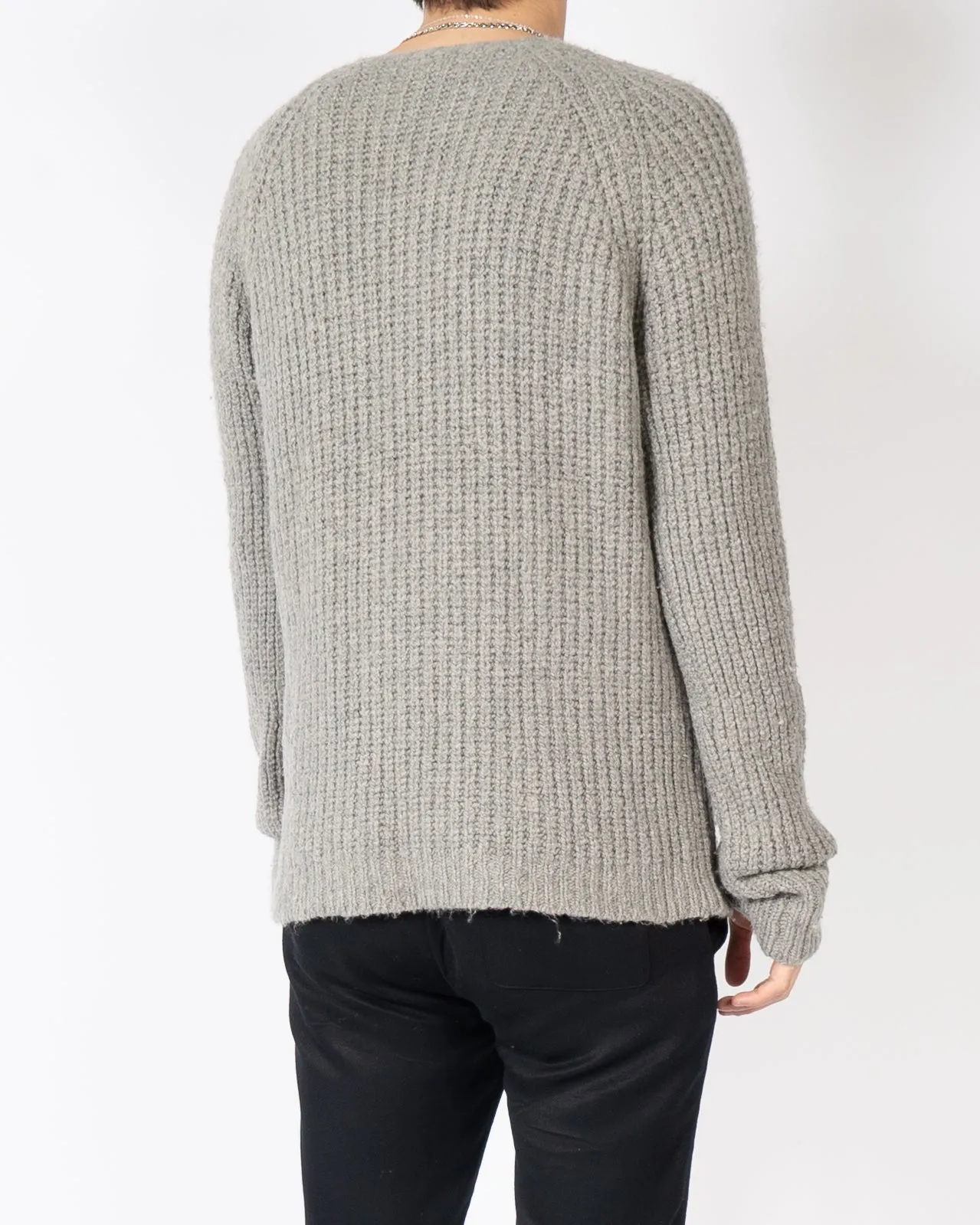 FW14 Grey Classic Honeycomb Knit