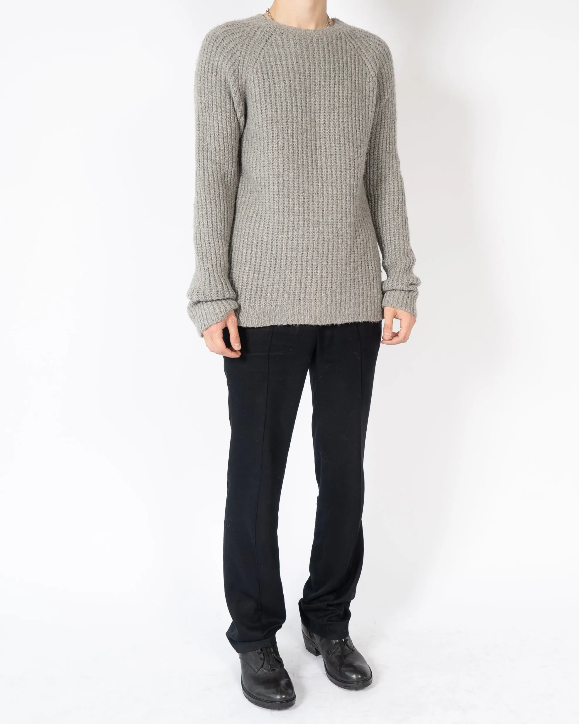 FW14 Grey Classic Honeycomb Knit