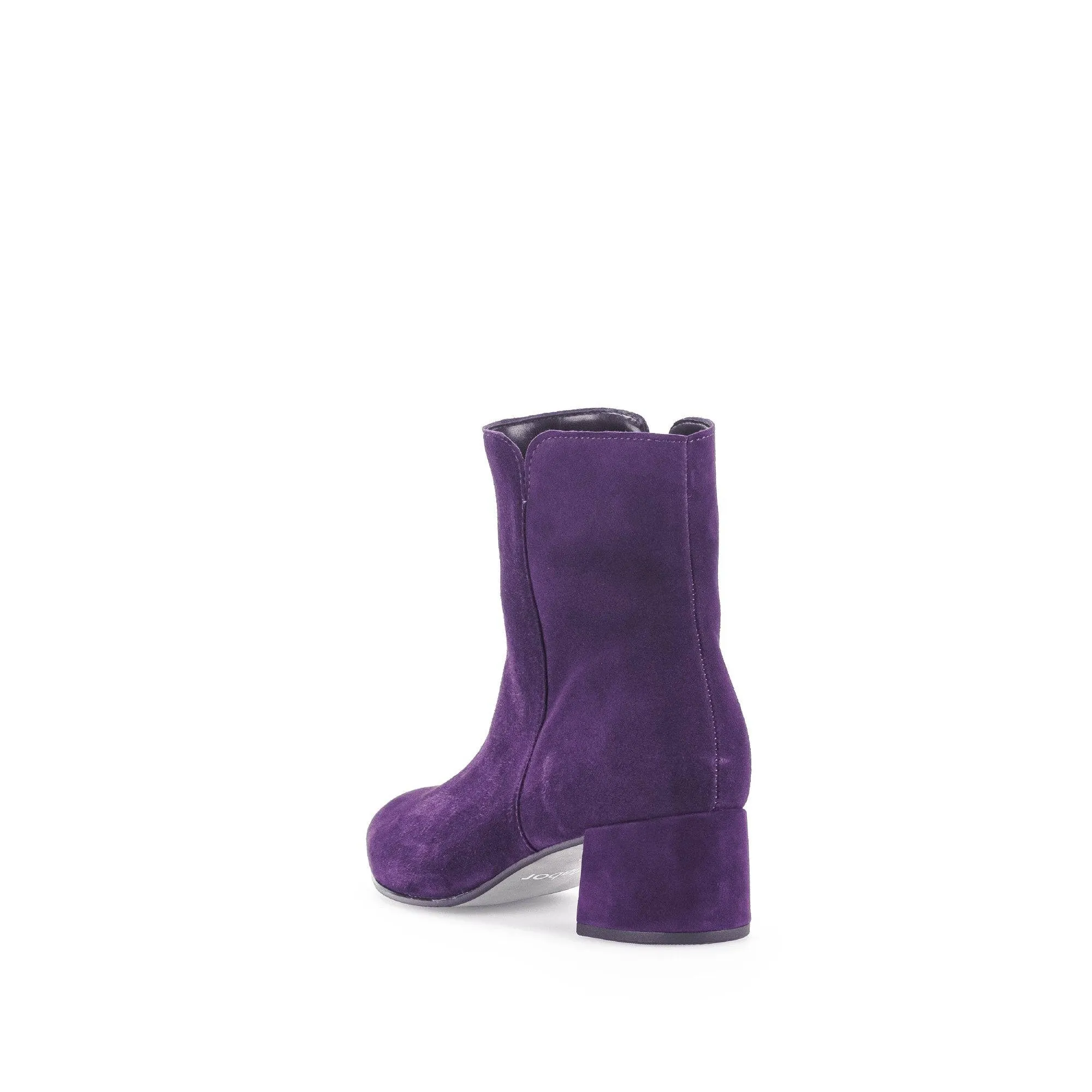 Gabor Abbey 55.680.13 Ladies Purple Suede Side Zip Ankle Boots