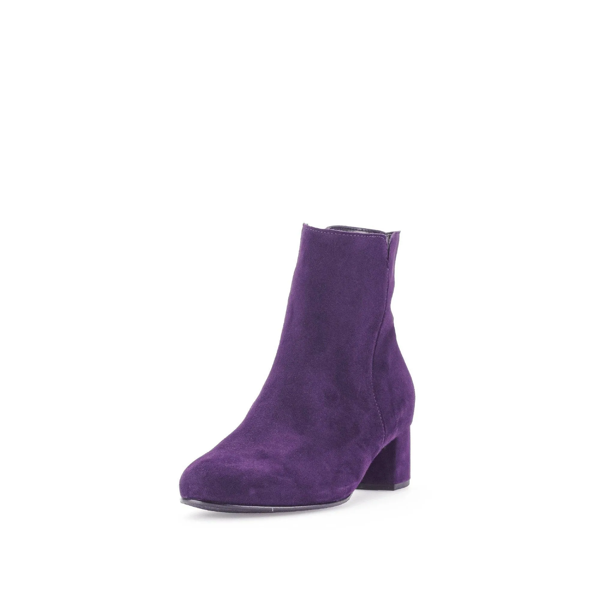 Gabor Abbey 55.680.13 Ladies Purple Suede Side Zip Ankle Boots