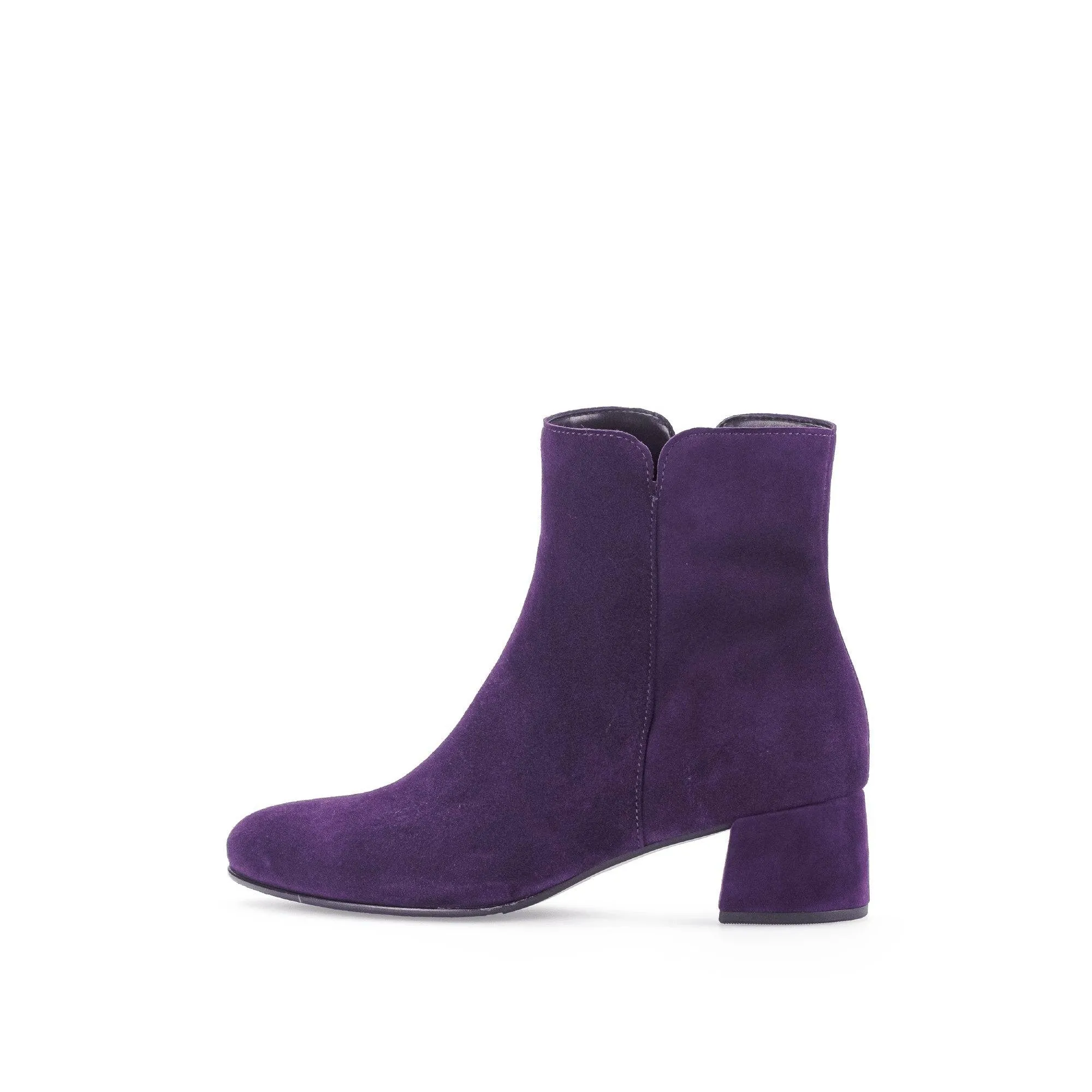 Gabor Abbey 55.680.13 Ladies Purple Suede Side Zip Ankle Boots