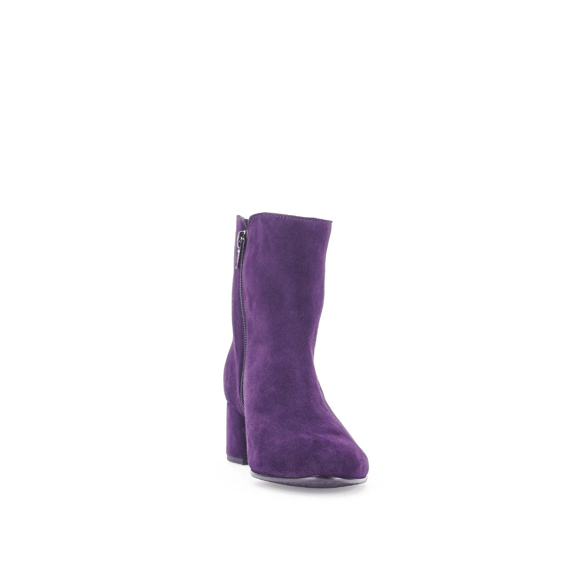 Gabor Abbey 55.680.13 Ladies Purple Suede Side Zip Ankle Boots