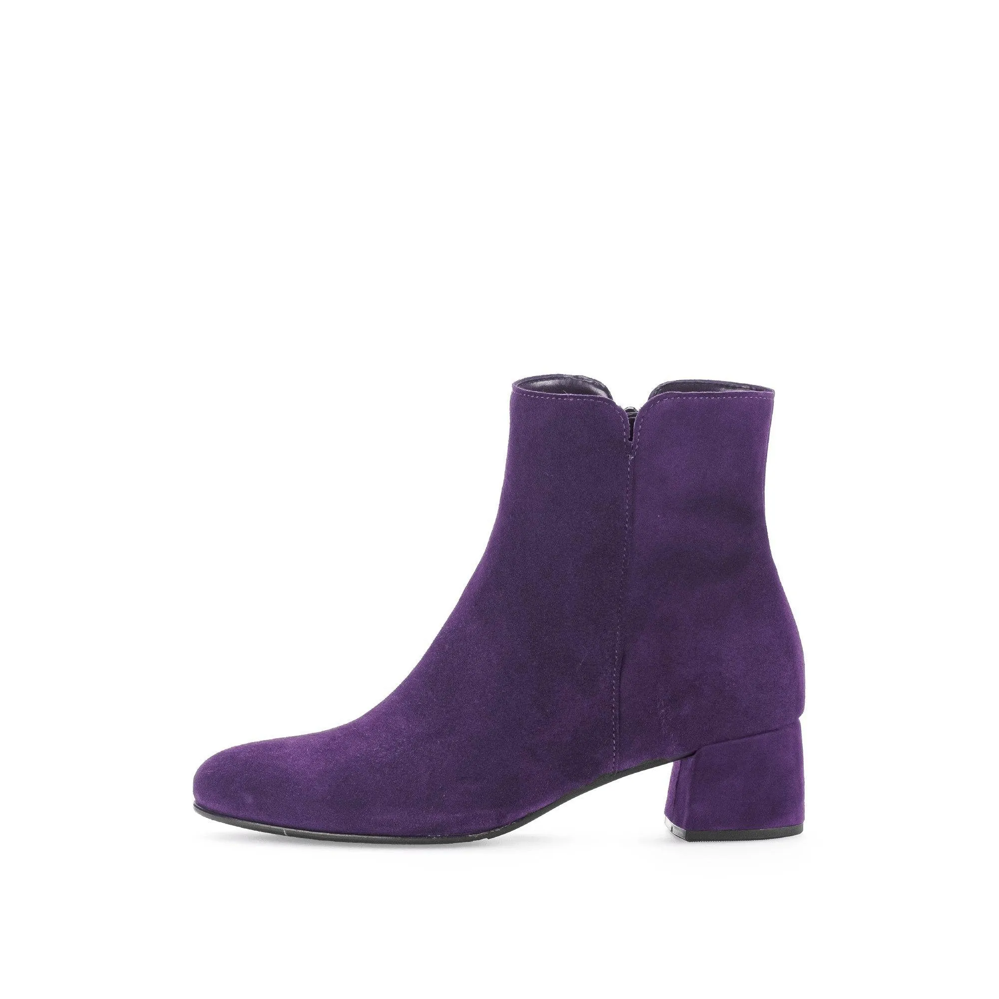 Gabor Abbey 55.680.13 Ladies Purple Suede Side Zip Ankle Boots