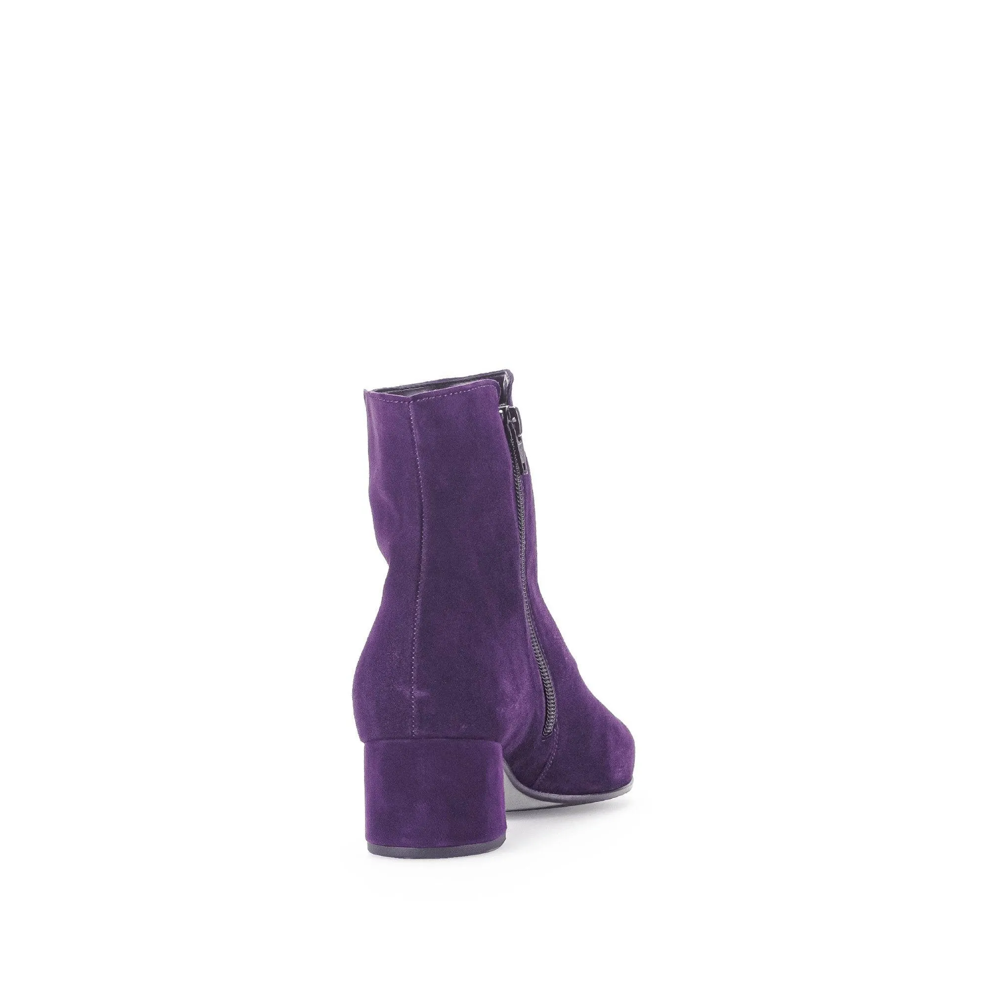 Gabor Abbey 55.680.13 Ladies Purple Suede Side Zip Ankle Boots