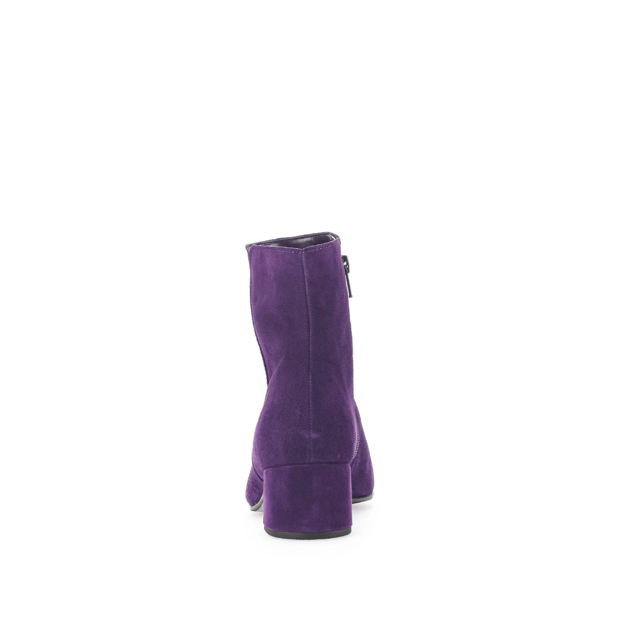 Gabor Abbey 55.680.13 Ladies Purple Suede Side Zip Ankle Boots