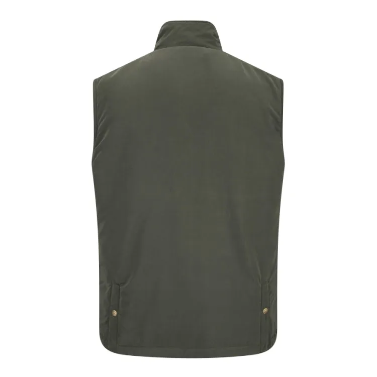 Hoggs Of Fife Breezer Bodywarmer - Loden/Coffee