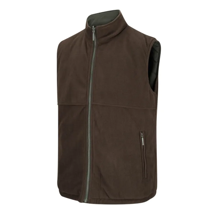 Hoggs Of Fife Breezer Bodywarmer - Loden/Coffee