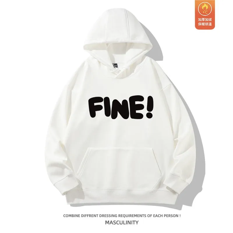 Hooded heavyweight oversize couple sweatshirt