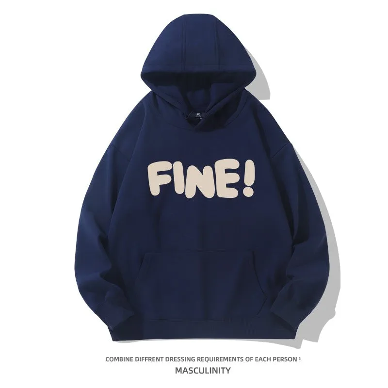 Hooded heavyweight oversize couple sweatshirt