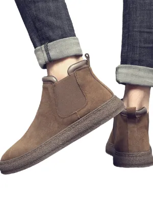 il Minimo - Men's Minimalist Slip On Chelsea Boots