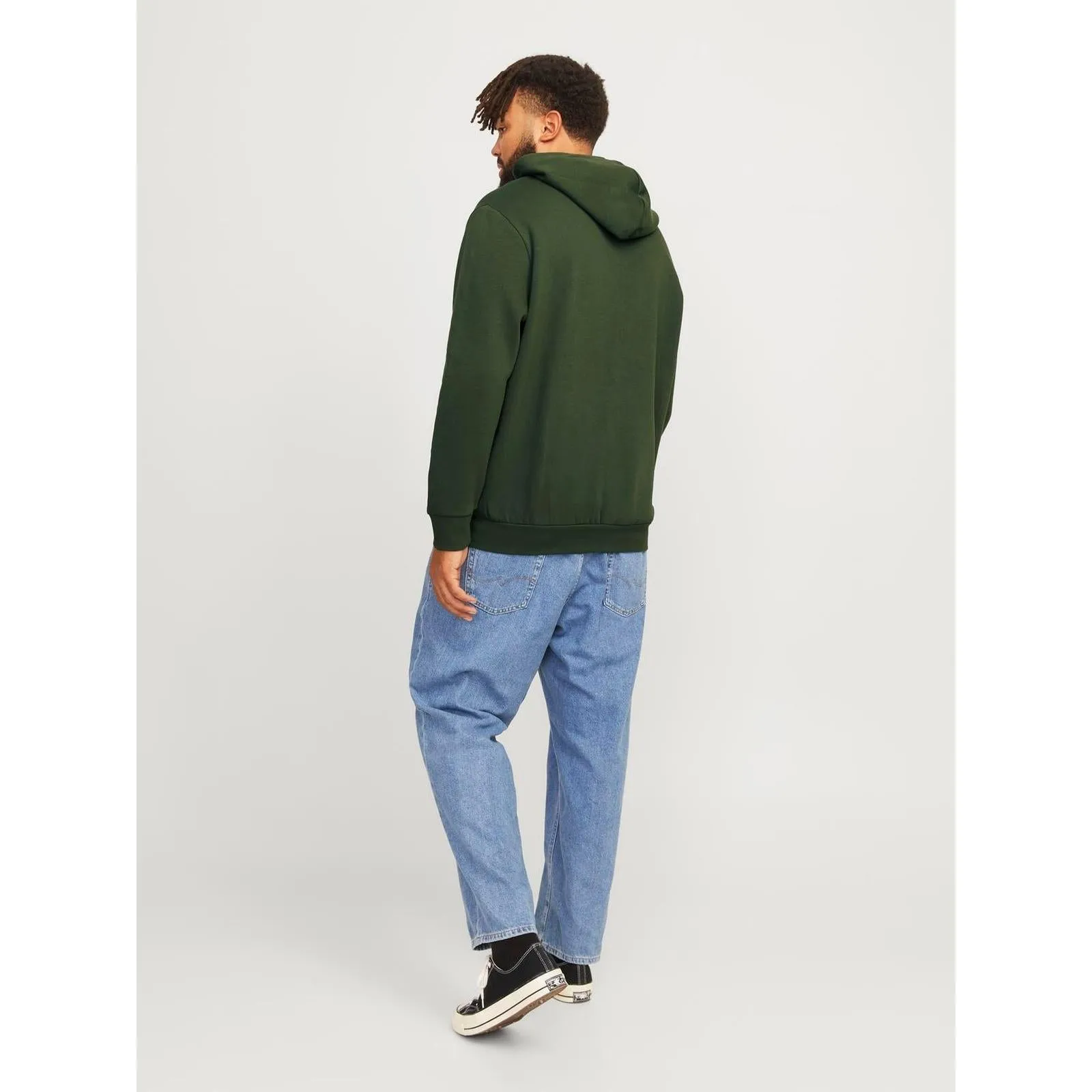 Jack & Jones Mens Logo Big & Tall Pullover Hoodie