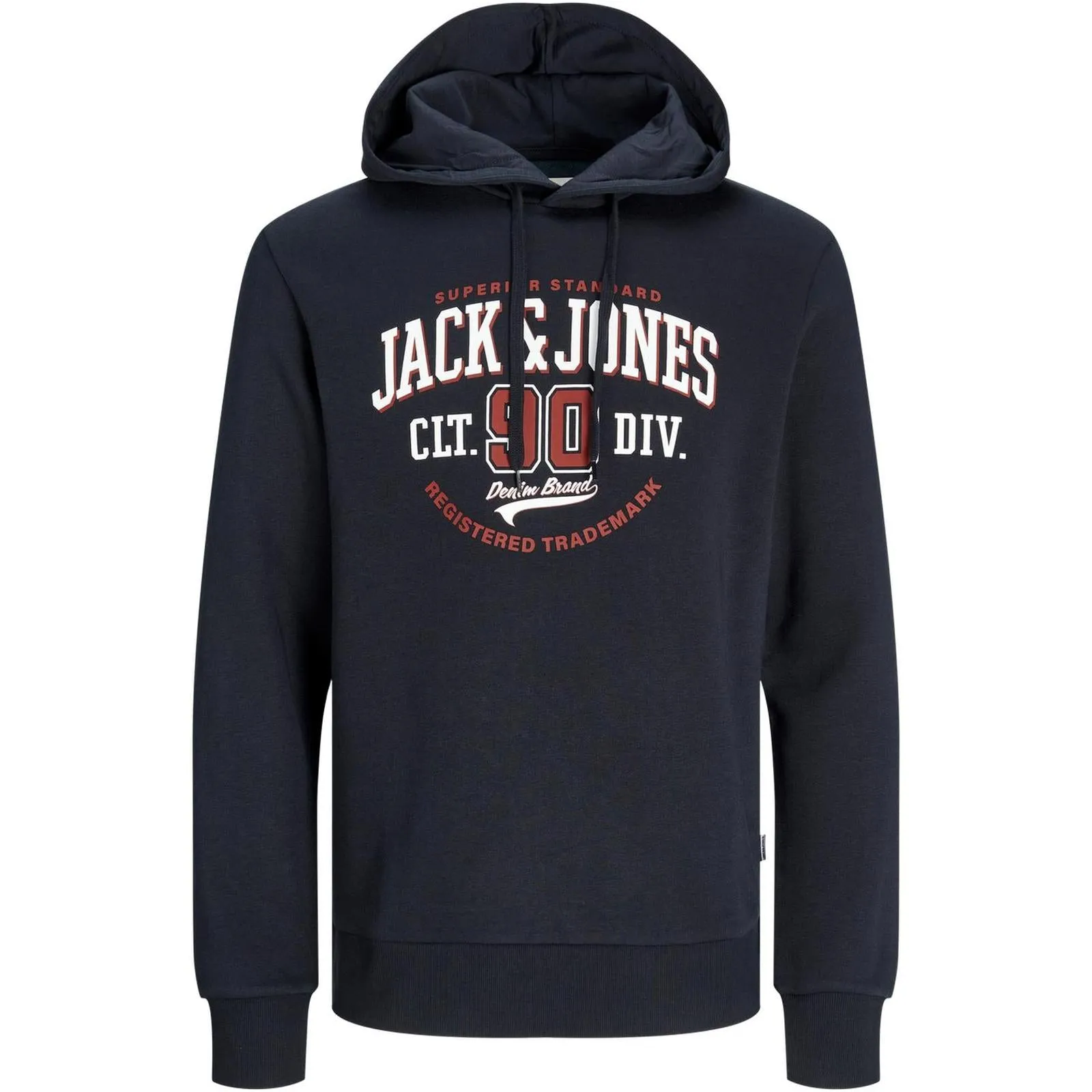 Jack & Jones Mens Logo Big & Tall Pullover Hoodie