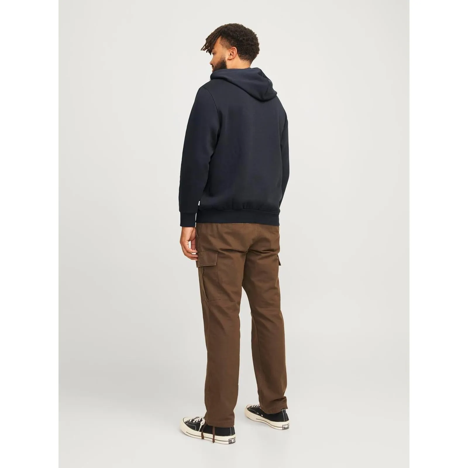 Jack & Jones Mens Logo Big & Tall Pullover Hoodie