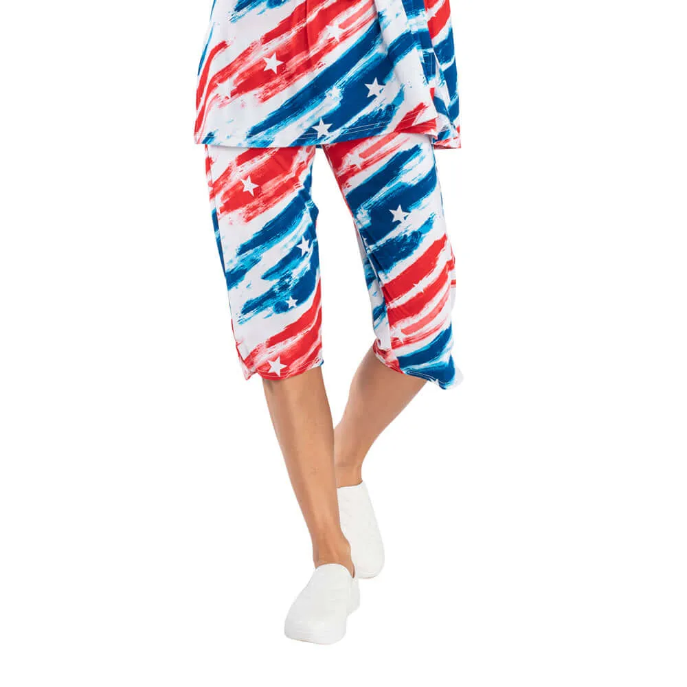 Jostar Ladies Travel Print Capri Pant