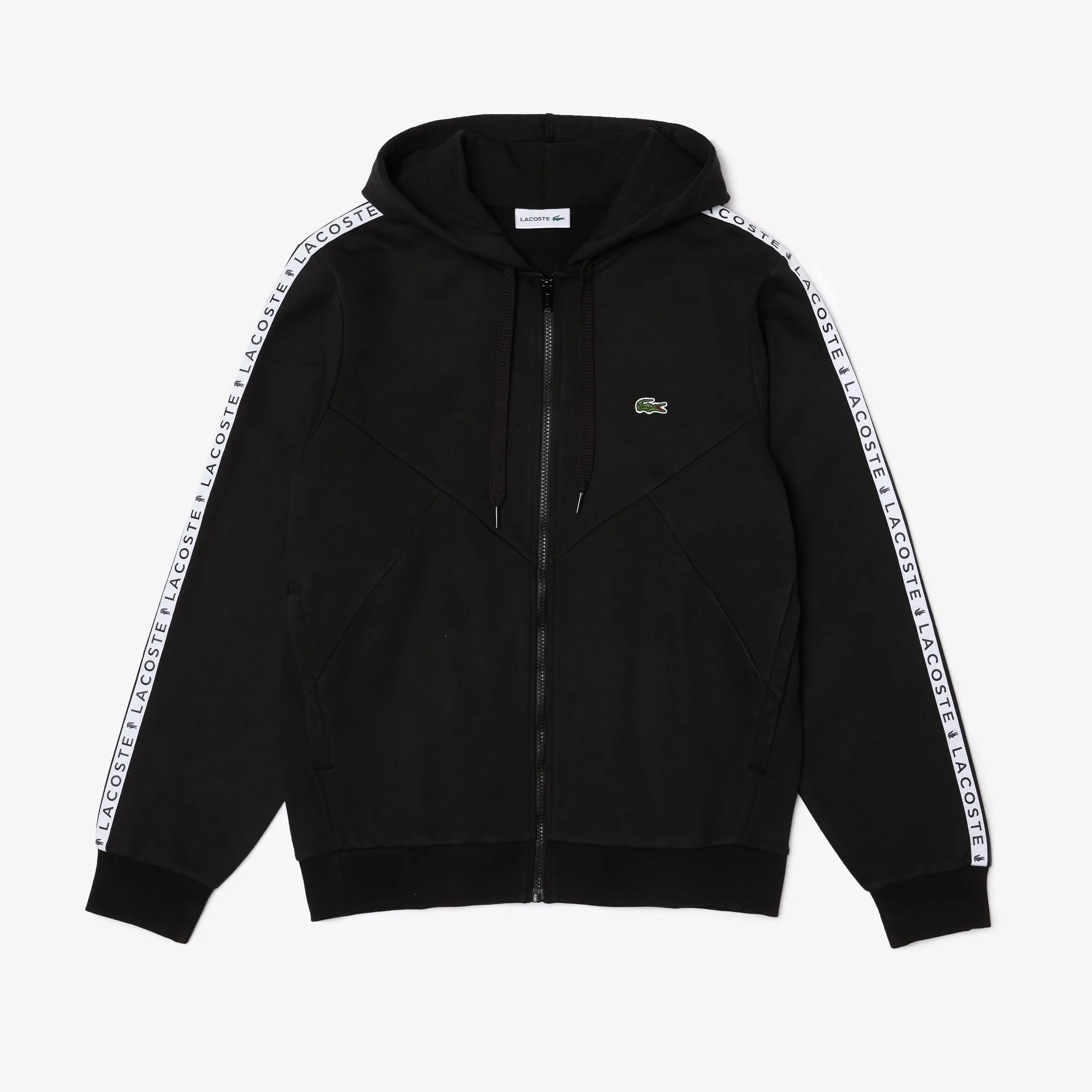 Lacoste Men's Colorblock Lettered Fleece Zip Hoodie