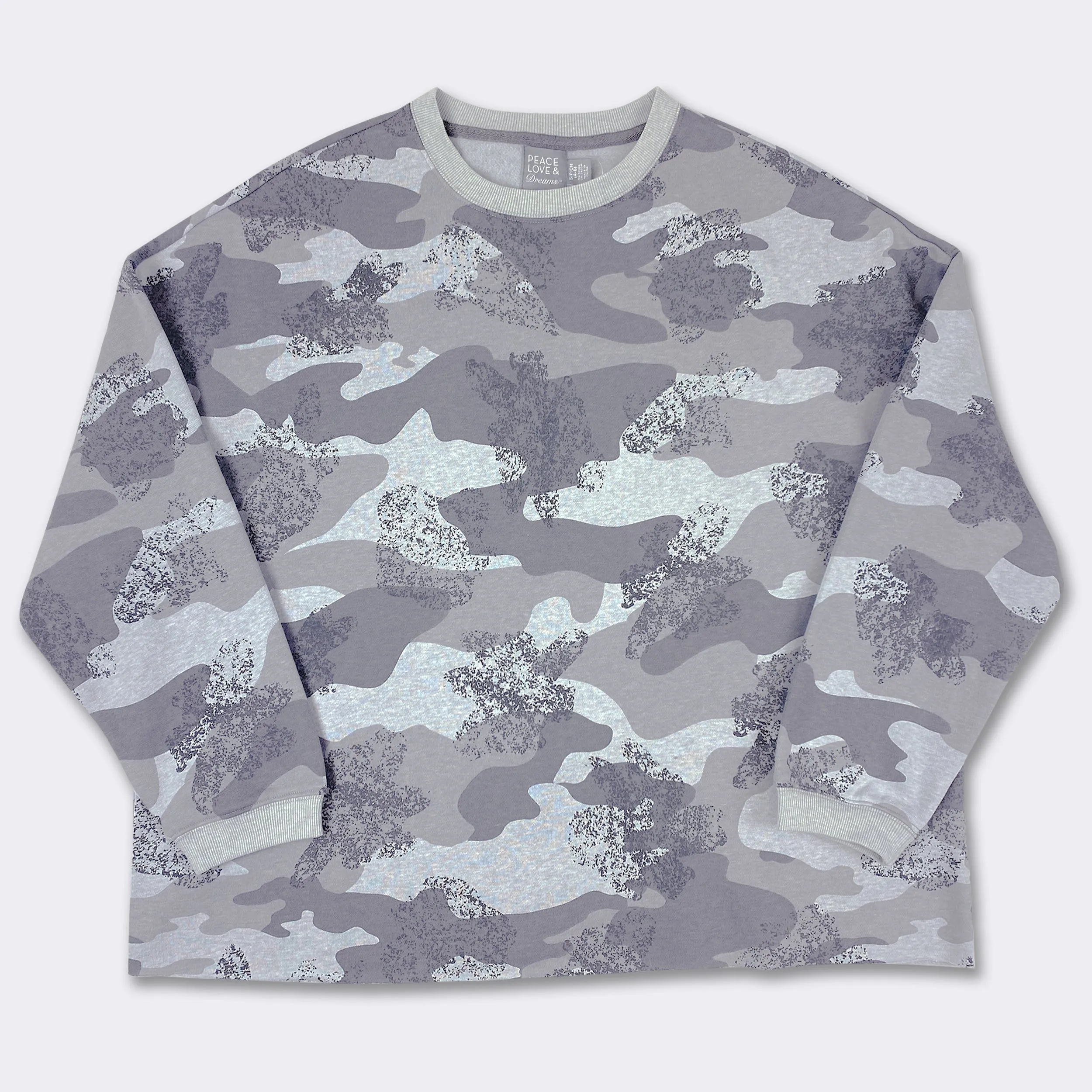 Ladies' Grey Mix Camo Comfortwear Collection Sweatshirt