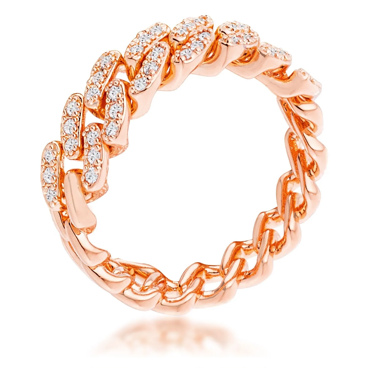 Leigh CZ Flexible Chain Ring