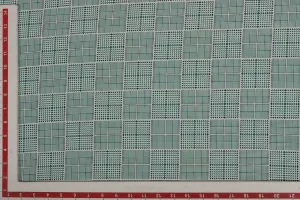 Light Green Checks Micro Crepe Fabric