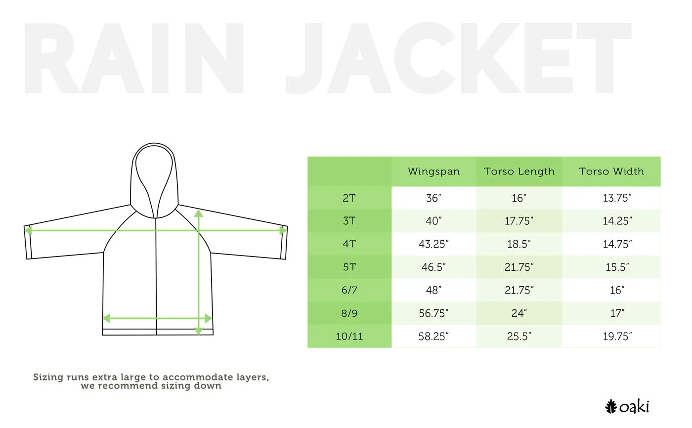 Lined Rain Jacket, Shark Frenzy (runs large, recommend sizing down)