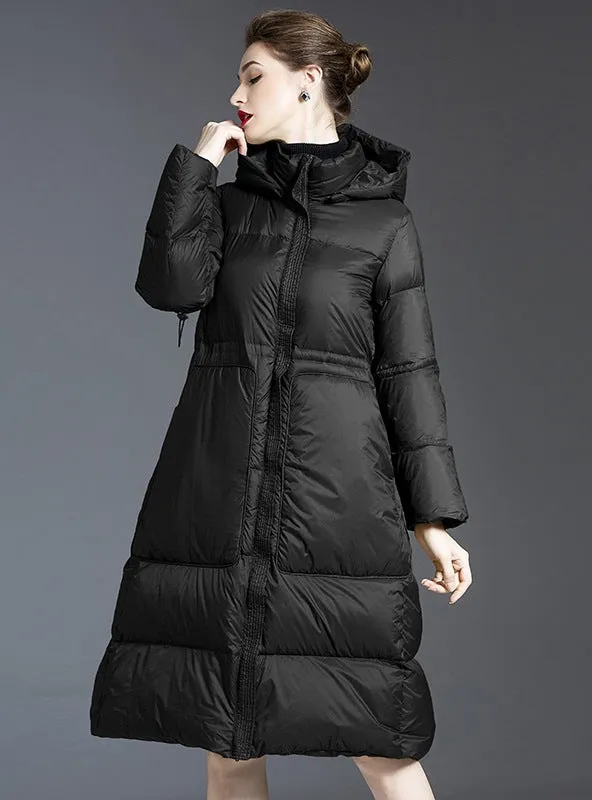 Long Size Cloak Down Jacket