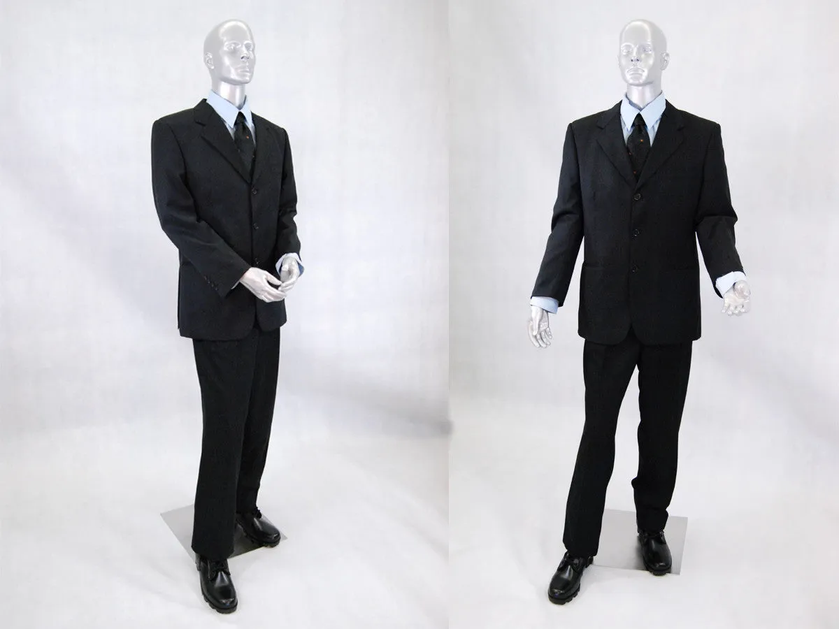 Male Silver Mannequin with Movable Elbows MM-HMB2SL