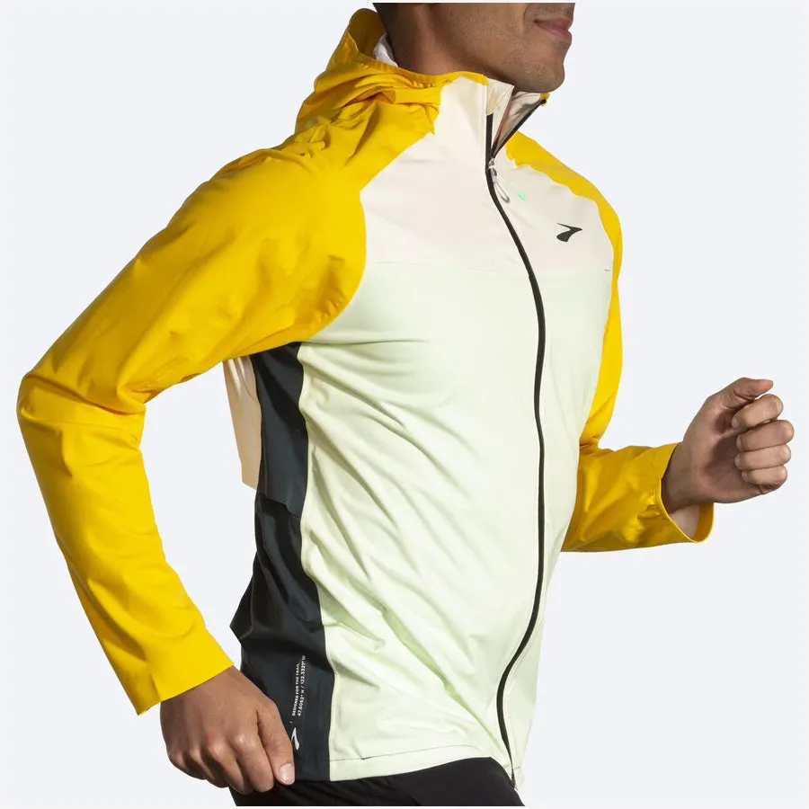 Men's High Point Waterproof Jacket (Glacier Green/Ecru/Lemon)