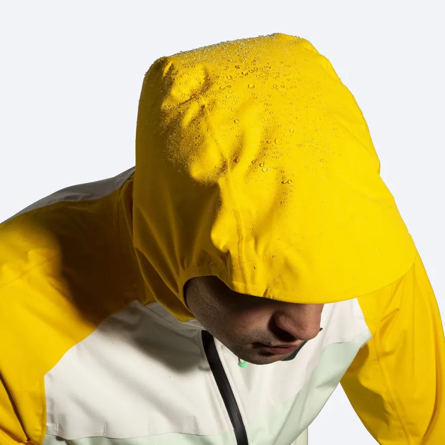 Men's High Point Waterproof Jacket (Glacier Green/Ecru/Lemon)