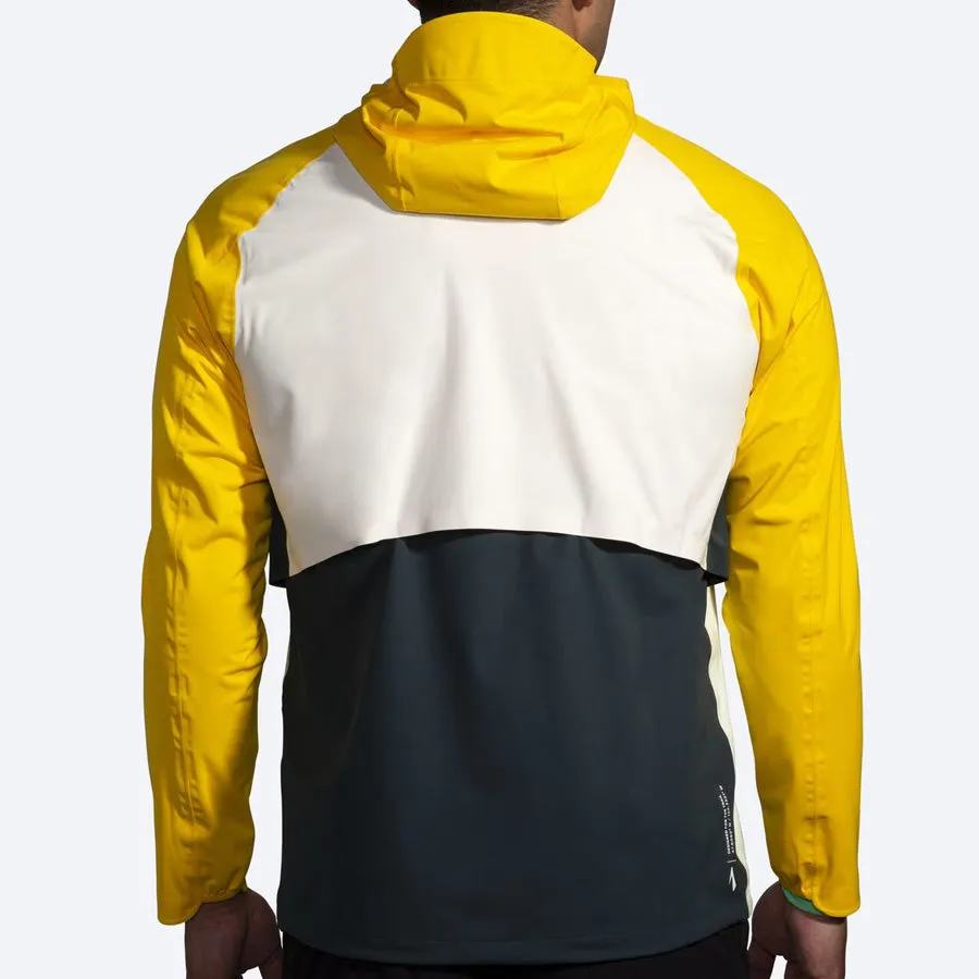 Men's High Point Waterproof Jacket (Glacier Green/Ecru/Lemon)