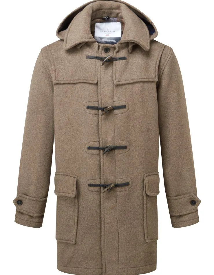 Men's London Classic Fit Duffle Coat - Mushroom