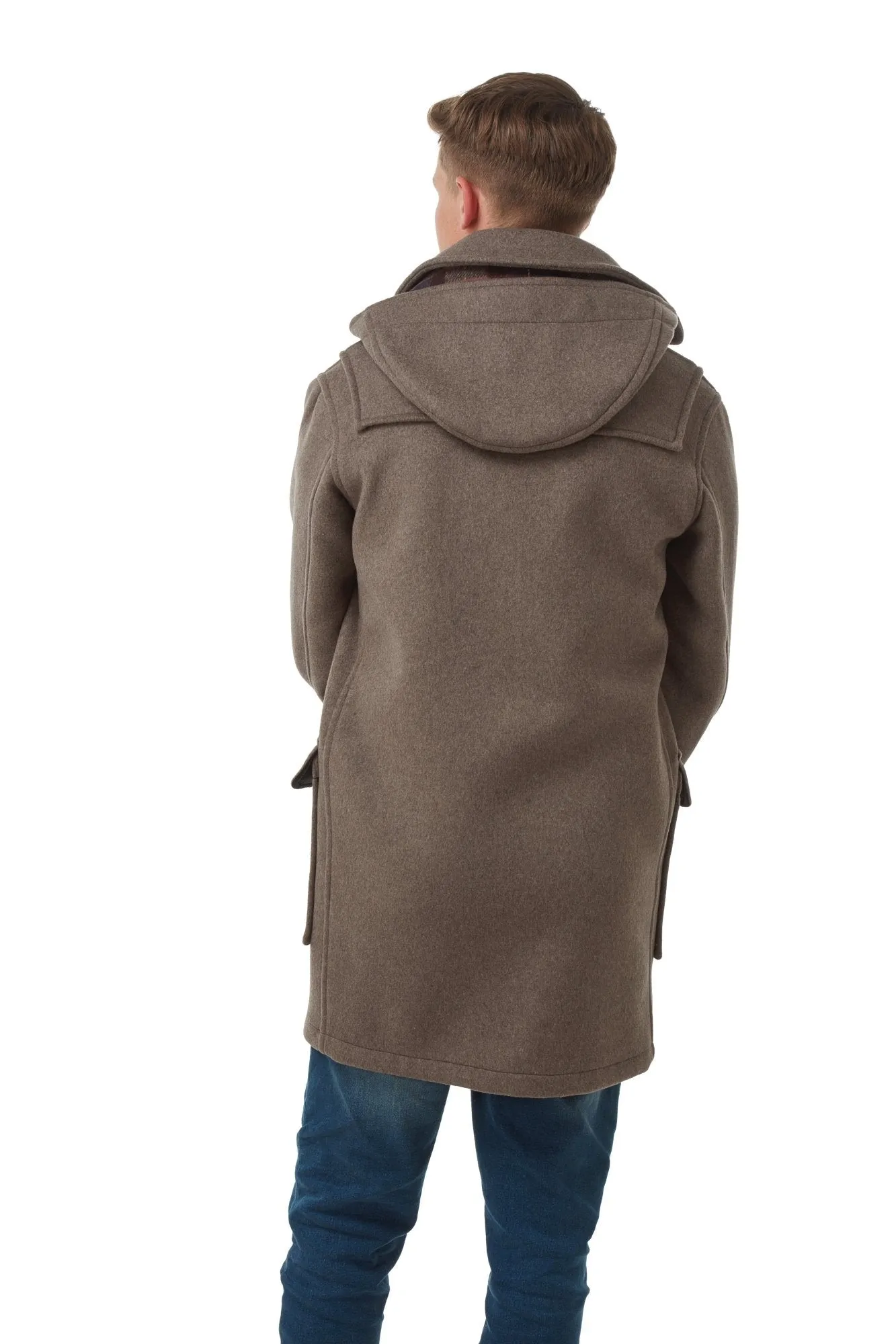 Men's London Classic Fit Duffle Coat - Mushroom